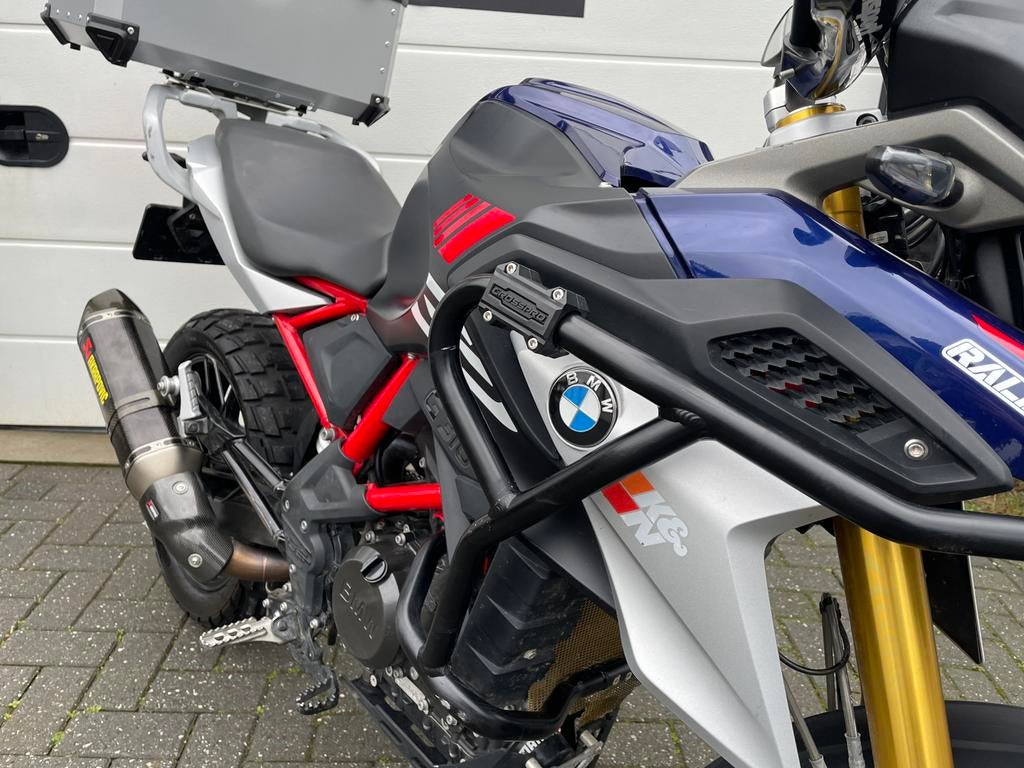 BMW G 310 GS | 2021 | Akrapovic | Koffer | LED | Valbeugels, Motoren, Sportuitlaat, 313 cc, Bedrijf, Enduro