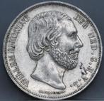 Erg mooie rijksdaalder 1870 - 2 1/2 gulden 1870 - Willem 3, Koning Willem III, Verzenden, Zilver, Losse munt