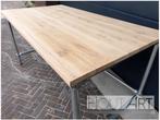 Bureau steigerbuis in eiken! NIEUW!, Huis en Inrichting, Bureaus, Info@hout-art.nl, Nieuw, Ophalen of Verzenden, Hoeves 3