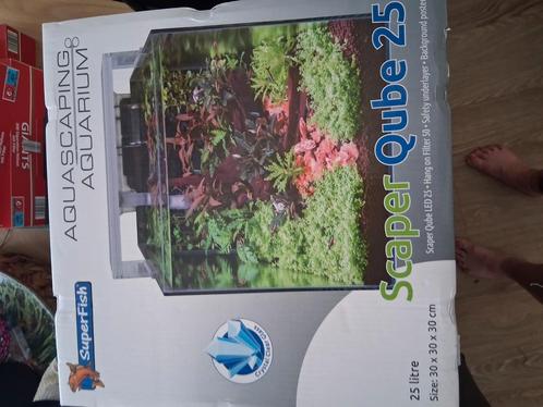 Superfish scaper cube 25l, Dieren en Toebehoren, Vissen | Aquaria en Toebehoren, Nieuw, Leeg aquarium, Ophalen