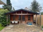 Blokhut met overkapping - Zelf demonteren!, Tuin en Terras, Tuinhuizen, Ophalen, Gebruikt, 250 tot 500 cm, Blokhut