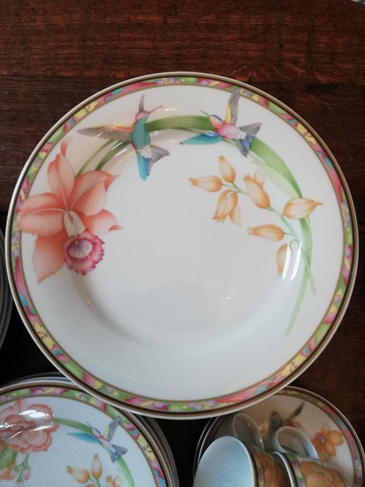 Hutschenreuter Colibri, Leonard Paris, prachtig servies >10, Huis en Inrichting, Keuken | Servies, Zo goed als nieuw, Overige stijlen
