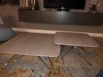 Salontafel Leolux Cimber - set, Huis en Inrichting, Tafels | Salontafels, Ophalen, Gebruikt, 50 tot 100 cm, Vierkant