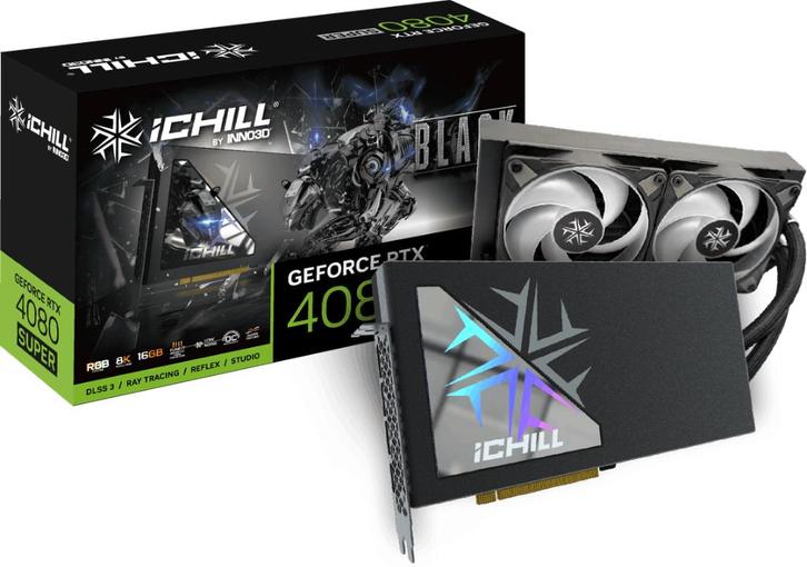INNO3D GeForce RTX 4080 SUPER iCHILL BLACK, Computers en Software, Videokaarten, Zo goed als nieuw, Nvidia, PCI-Express 4.0, GDDR6
