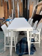 High table met Kartell barkrukken, Ophalen, Zo goed als nieuw