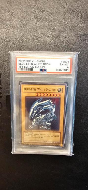 Blue-Eyes White Dragon SDK-001 1st Edition PSA 6 beschikbaar voor biedingen
