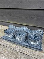 Gewolkte emaille zand zeep soda, Antiek en Kunst, Ophalen of Verzenden