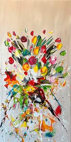 Gena Gennadyj- Bloemen- Handgeschilderd- Uniek, Antiek en Kunst, Ophalen of Verzenden