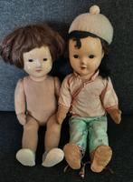 Oude stoffen chinese pop 2x, Verzamelen, Poppen, Ophalen, Gebruikt, Pop