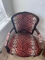Stoel met panterprint, Huis en Inrichting, Stoelen, Gebruikt, Bruin, Ophalen of Verzenden, Eén