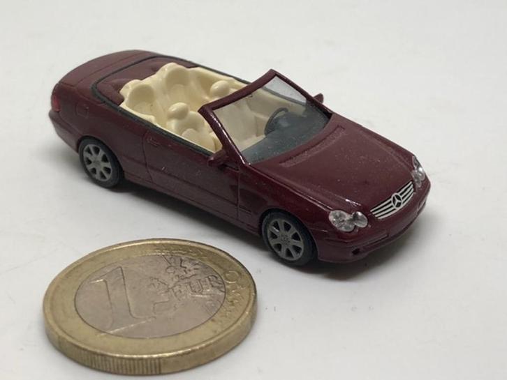 Mercedes CLK Open Donkerrood, Busch, Hobby en Vrije tijd, Modelauto's | 1:87, Gebruikt, Auto, Overige merken, Ophalen of Verzenden