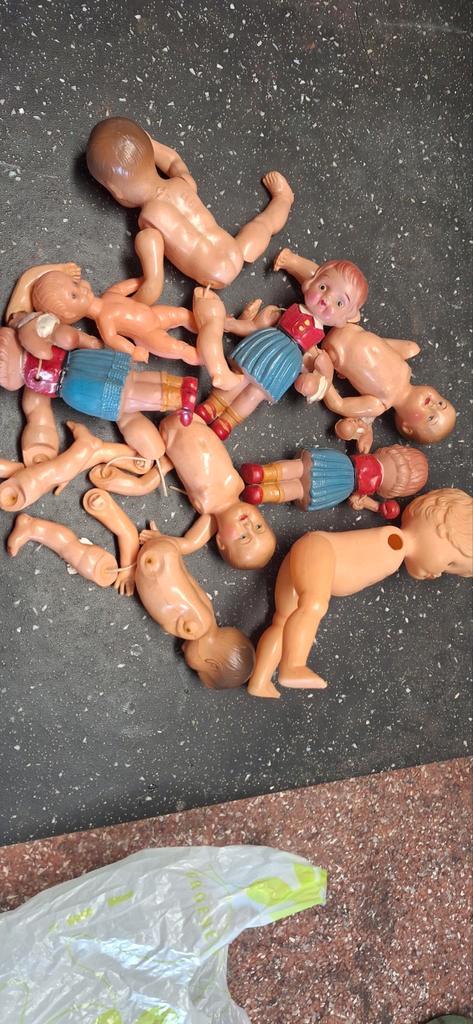 Oude Celluloid Poppetjes Verzameling, Kinderen en Baby's, Speelgoed | Poppen, Gebruikt, Overige typen, Ophalen of Verzenden