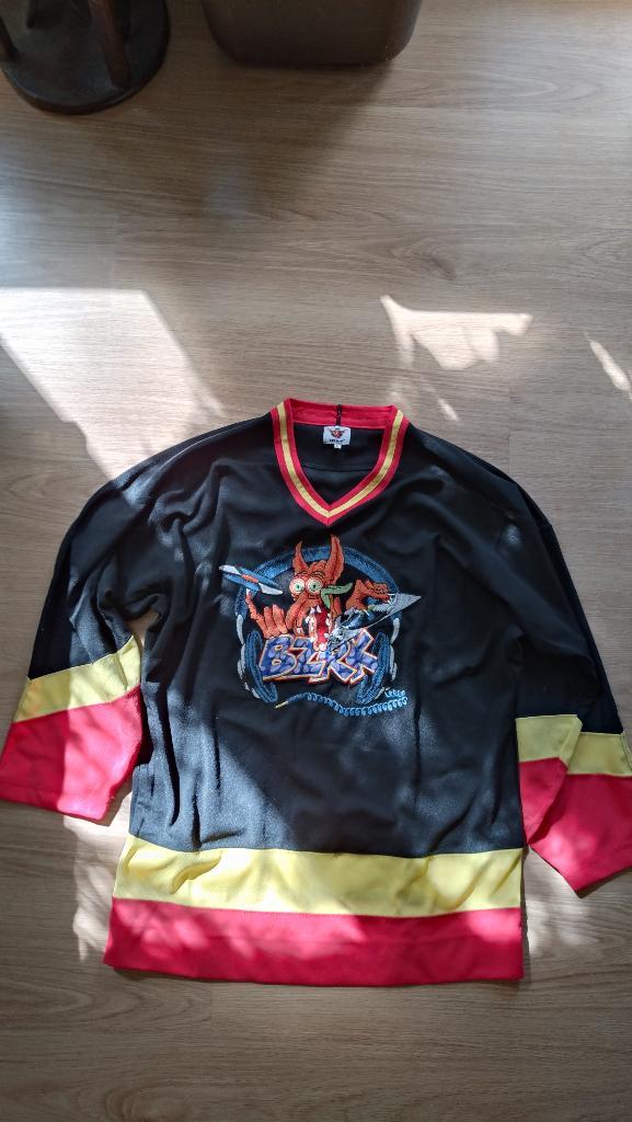 Bzrk label Buzz Fuzz hockeyshirt ID&T maat L/ gabber, Kleding | Heren, T-shirts, Nieuw, Maat 56/58 (XL), Zwart, Ophalen of Verzenden