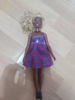 Barbiepop curvy donkere pop blond haar mattel, Ophalen of Verzenden, Zo goed als nieuw, Pop