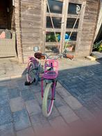 Meisjesfiets 18 inch met bagagedrager, Fietsen en Brommers, Fietsen | Dames | Damesfietsen, Minder dan 47 cm, Ophalen, Gebruikt