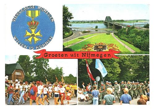 38777	Nijmegen	Vierdaagse	 Gelopen met postzegel, Verzamelen, Ansichtkaarten | Nederland, Gelopen, Gelderland, Ophalen of Verzenden