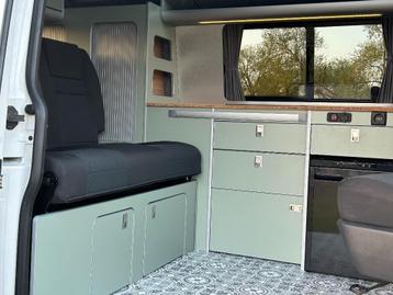 Meubelset keuken VW Transporter T5/T6 olijfgroen met bamboe beschikbaar voor biedingen