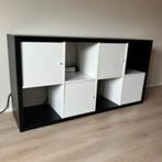 IKEA | Kallax kast 8 vakken, 4x inzet met deur, Huis en Inrichting, Kasten | Wandmeubels, Zo goed als nieuw, Ophalen, Met deur(en)