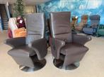 Set Hukla relaxfauteuils sta op relax stoel gratis bezorgd, Huis en Inrichting, Fauteuils, Verzenden, Zo goed als nieuw, Leer