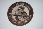 F-16 Fighting Falcon embleem 1000 flight hours, Verzenden, Luchtmacht, Nederland, Embleem of Badge