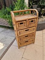 vintage rotan ladekastj, Tuin en Terras, Bergingen en Tuinkasten, Ophalen of Verzenden, Zo goed als nieuw, Hout