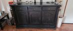Zwart Dressoir met Lades en Deuren, Huis en Inrichting, Kasten | Buffetkasten, Ophalen of Verzenden