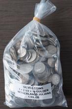 1 of 5 of 10 of .... kilo netto zilveren munten Juliana, Ophalen of Verzenden, Koningin Juliana, Overige waardes, Zilver