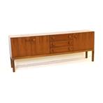 Groot vintage palissander dressoir jaren '60 '70 midcentury, Gebruikt, 5 laden of meer, Verzenden, Minder dan 100 cm