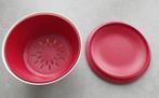 Tupperware Allegra Kom+Deksel+vergiet+notenbakje Wit/Rood, Huis en Inrichting, Keuken | Tupperware, Ophalen of Verzenden, Zo goed als nieuw