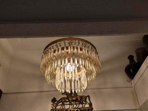 Antieke kroonluchters en plafonnière, Antiek en Kunst, Antiek | Lampen, Ophalen