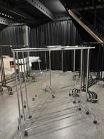 Metalen Kledingrek met Wielen, Ophalen, 250 tot 300 cm, Gebruikt, Hoekbank