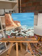 Schilderij Spaanse kust, Ophalen