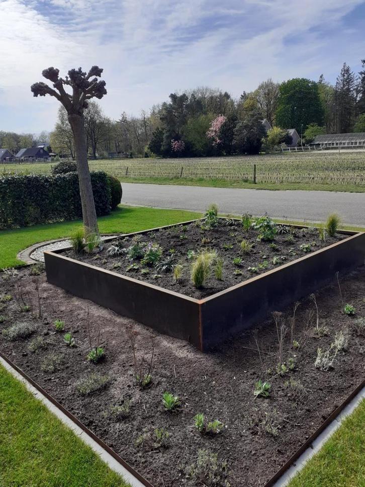 Snelle levering, beste kwaliteit cortenstaal bloembakken!!, Tuin en Terras, Bloembakken en Plantenbakken, Nieuw, Metaal, Tuin