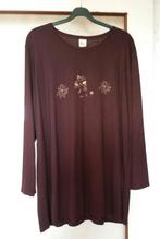 Aubergine shirt met print van Miss Etam. Mt. 54!, Miss Etam, Verzenden, Nieuw, Lange mouw