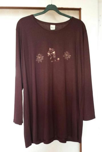 Aubergine shirt met print van Miss Etam. Mt. 54! beschikbaar voor biedingen
