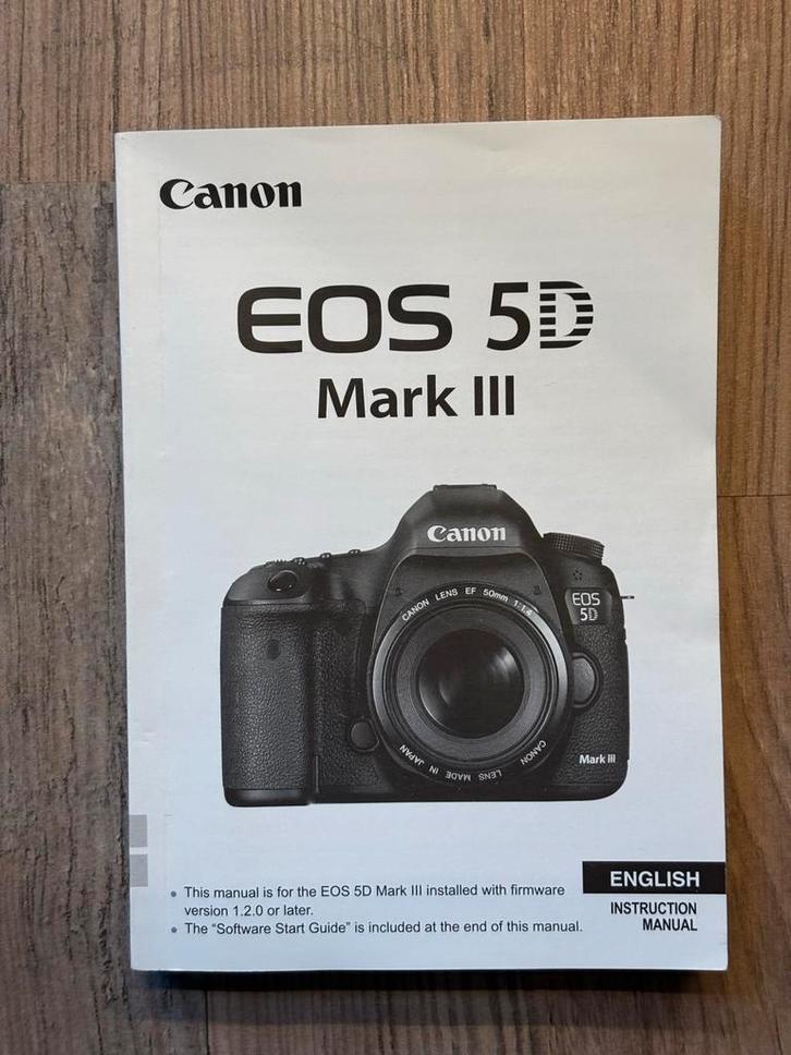 Canon EOS 5D Mark III Handleiding engelstalig, Boeken, Kunst en Cultuur | Fotografie en Design, Gelezen, Ophalen of Verzenden