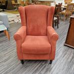 Fauteuil oorstoel terracotta, Ophalen, Minder dan 50 cm, ., Zo goed als nieuw