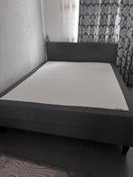 Ikea Sabovik bed - Donkergrijs - Goede staat, Huis en Inrichting, Slaapkamer | Bedden, Ophalen, Zo goed als nieuw, Grijs, Stof