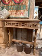 Blank eiken Victoriaans Gotisch tafeltje tafel, Ophalen