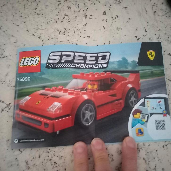 Lego Speed Champions Ferrari F40 Complete Set, Kinderen en Baby's, Speelgoed | Duplo en Lego, Zo goed als nieuw, Lego, Complete set