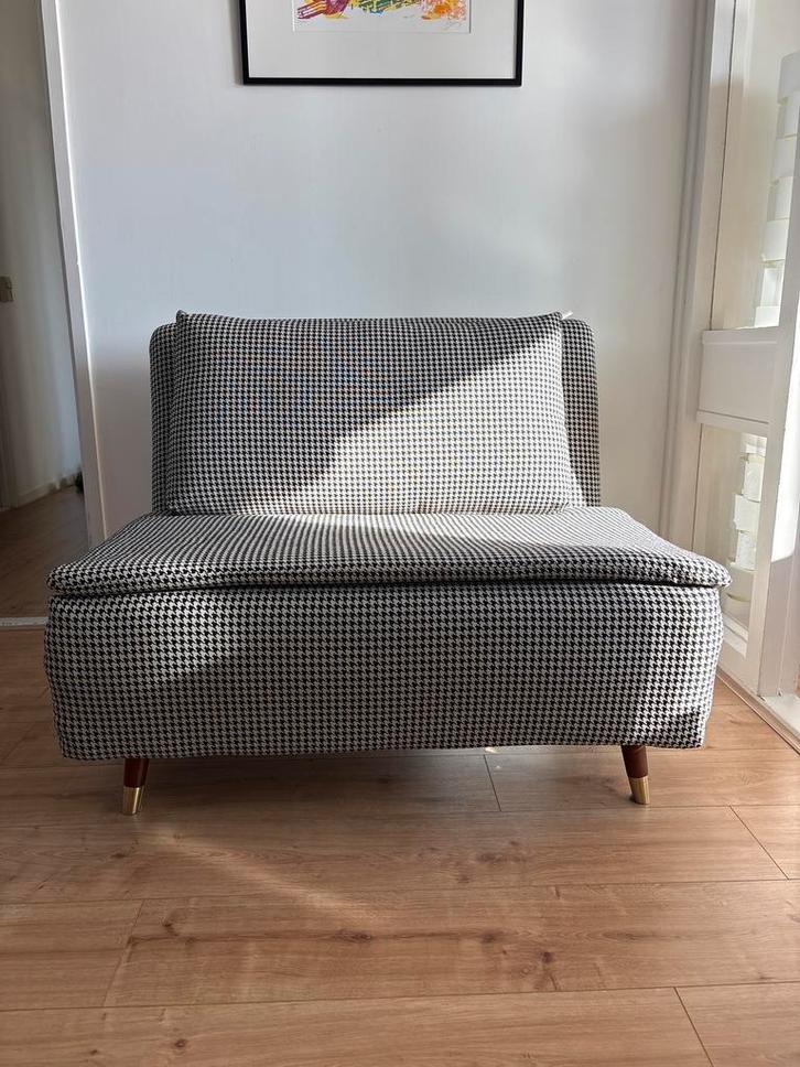 Slaap Fauteuil - Maisons Du Monde, Nio, Huis en Inrichting, Fauteuils, Zo goed als nieuw, Stof, 100 tot 125 cm, 150 cm of meer