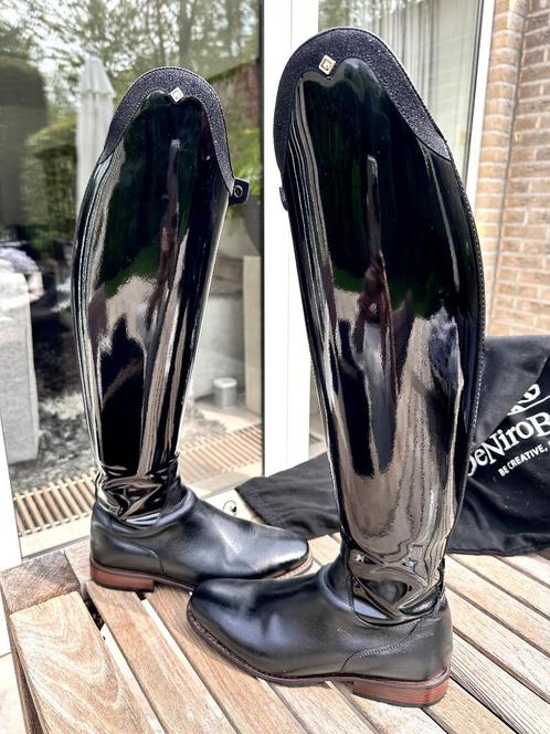 De Niro Dresuurlaarzen Zwart -  Lak, Dieren en Toebehoren, Paardrijkleding, Zo goed als nieuw, Dames, Schoeisel, Dressuur, Ophalen of Verzenden