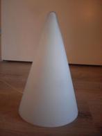 teepee sce tafellamp wit frankrijk, Vintage, Ophalen of Verzenden, Minder dan 50 cm, Glas