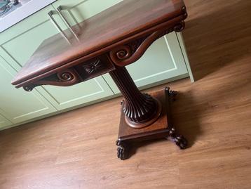 Antieke Biedermeier Speeltafel / Bijzettafel beschikbaar voor biedingen