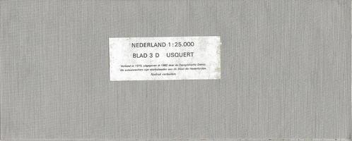 Topografische kaarten, Boeken, Atlassen en Landkaarten, Gelezen, Landkaart, Nederland, 1800 tot 2000, Ophalen of Verzenden