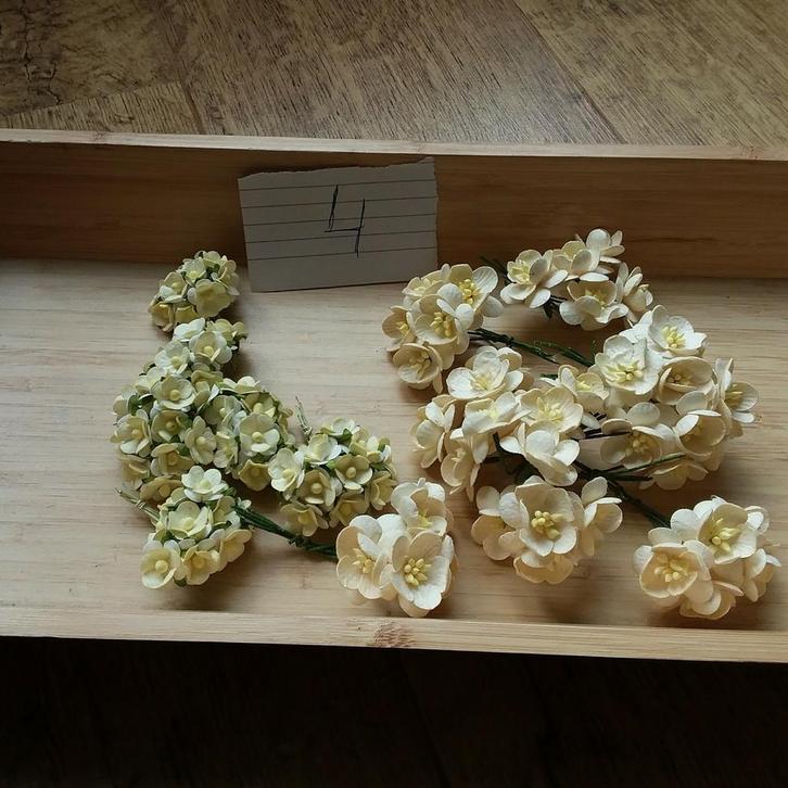 Paper  flowers papieren bloemen voor oa kaarten maken 4, Hobby en Vrije tijd, Overige Hobby en Vrije tijd, Nieuw, Ophalen of Verzenden