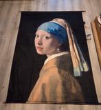Meisje met de parel wanddoek 170x140, Ophalen, Nieuw, Schilderij, 75 cm of meer
