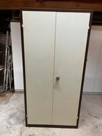 Stalen kast met 4 schappen, Ophalen, Gebruikt, Meerdere deuren, 50 tot 100 cm