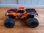 Traxxas Mini Maxx met upgrades RC bestuurbare auto met doos, Elektro, Auto offroad, Ophalen of Verzenden, Zo goed als nieuw