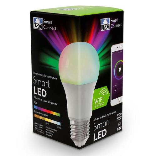 LSC Smart Connect slimme multicolor ledlamp, Huis en Inrichting, Lampen | Losse lampen, Nieuw, Led-lamp, Minder dan 30 watt, E27 (groot)
